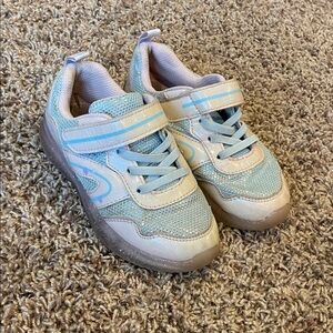 Kids Blue and Pink Light Up Sneakers